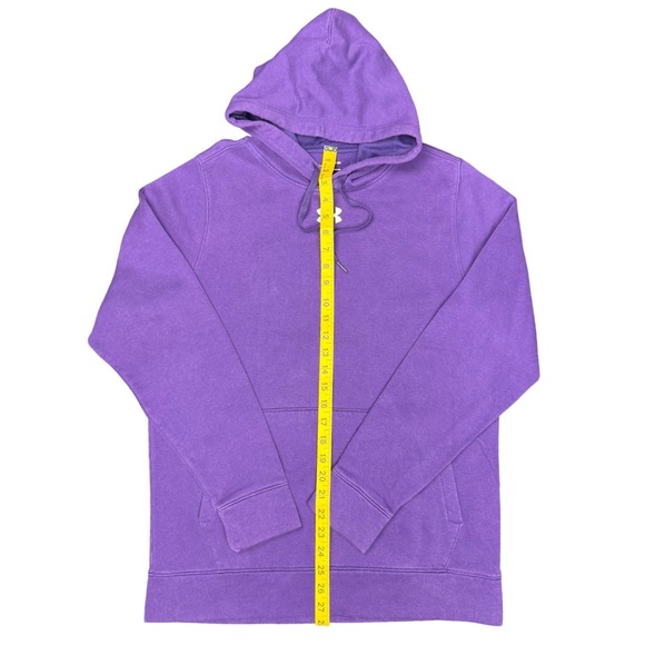 Under‎ Armour ColdGear Purple Pullover Hoodie Small Loose Fit Fleece SM/P/CH - Picture 6 of 7